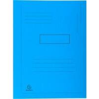 Exacompta 2 Flap Folder 445006E A4 Bright Blue Cardboard 24 x 32 cm Pack of 50