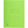 Exacompta 2 Flap Folder 445013E A4 Bright Green Cardboard 24 x 32 cm Pack of 50