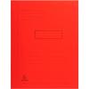 Exacompta 2 Flap Folder 445003E A4 Red Cardboard 24 x 32 cm Pack of 50