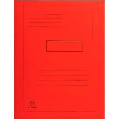 Exacompta 2 Flap Folder 445003E A4 Red Cardboard 24 x 32 cm Pack of 50