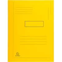 Exacompta 2 Flap Folder 445009E A4 Yellow Cardboard 24 x 32 cm Pack of 50