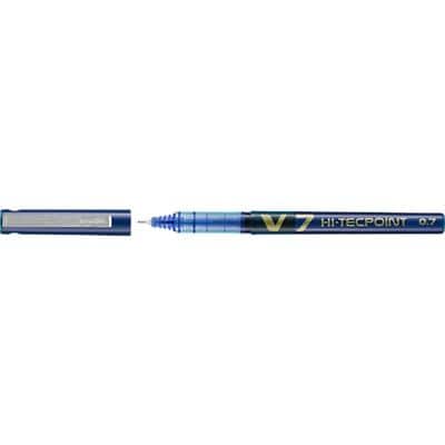Pilot Hi-Tecpoint V7 Rollerball Pen Medium 0.4 mm Blue Pack of 12