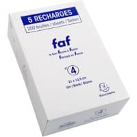 Exacompta Notepad Special format Plain Paper White Perforated 340 Pages Pack of 5 
