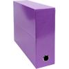Exacompta Transfer File 89926E A4 Purple Cardboard 255 (H) x 340 (D) x 90 (W) mm Pack of 5