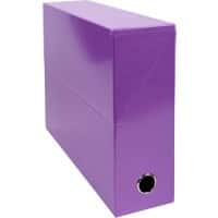Exacompta Transfer File 89926E A4 Purple Cardboard 255 (H) x 340 (D) x 90 (W) mm Pack of 5