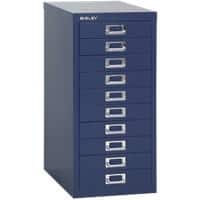 Bisley Steel Multi Drawer Cabinet 10 Drawers Blue 279 x 380 x 590 mm Blue