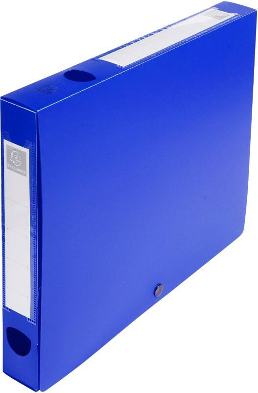 Exacompta Transfer Files 54632E A4 Blue Polypropylene 2.5 x 24 x 3.3 cm Pack of 10