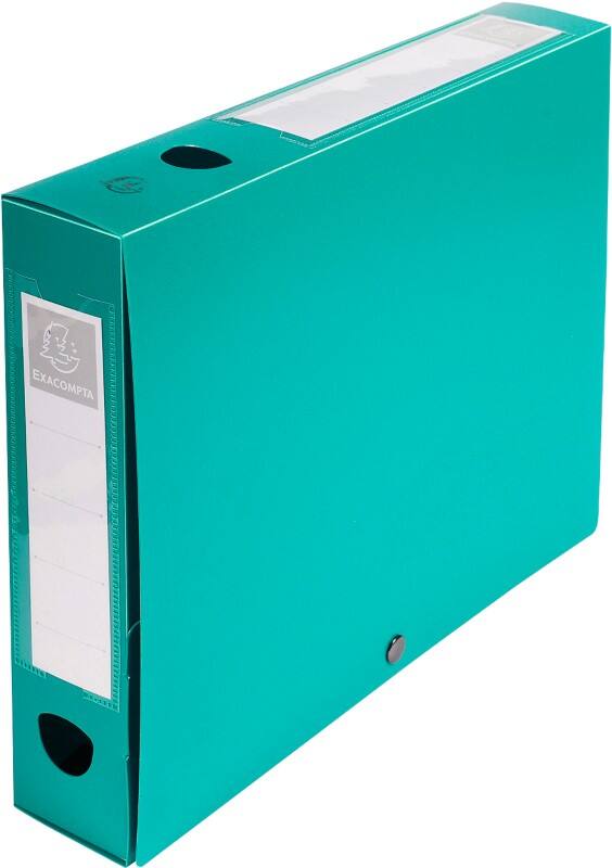 Exacompta Transfer Files 59633E A4 Green Polypropylene 2.5 x 3.3 cm Pack of 10