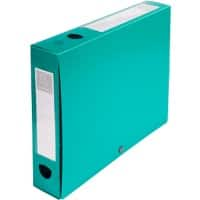 Exacompta Transfer Files 59633E A4 Green Polypropylene 2.5 x 3.3 cm Pack of 10