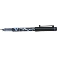 Pilot V-Sign Fineliner Pen 0.6 mm Black Pack of 12