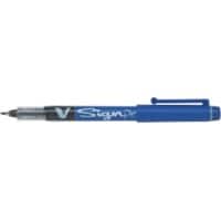 Pilot Fineliner Pen V-Sign Pen 0.6 mm Blue Pack of 12