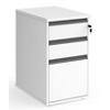 Dams International Desk End Pedestal with 3 Lockable Drawers Wood Contract 25 426 x 600 x 725mm White