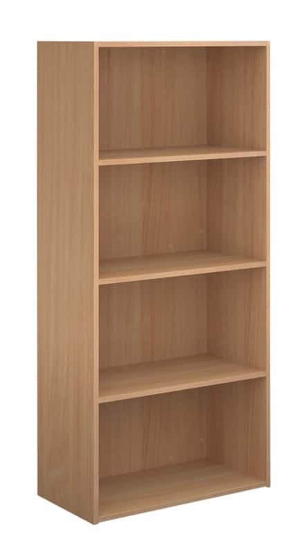 Dams International Bookcase with 3 Shelves Contract 25 756 x 408 x 1630 mm Beech