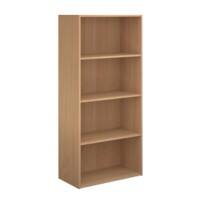 Dams International Bookcase with 3 Shelves Contract 25 756 x 408 x 1630 mm Beech