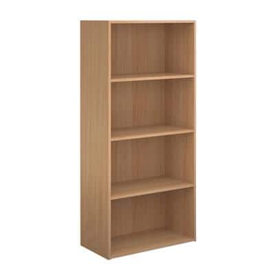 Dams International Bookcase with 3 Shelves Contract 25 756 x 408 x 1630 mm Beech