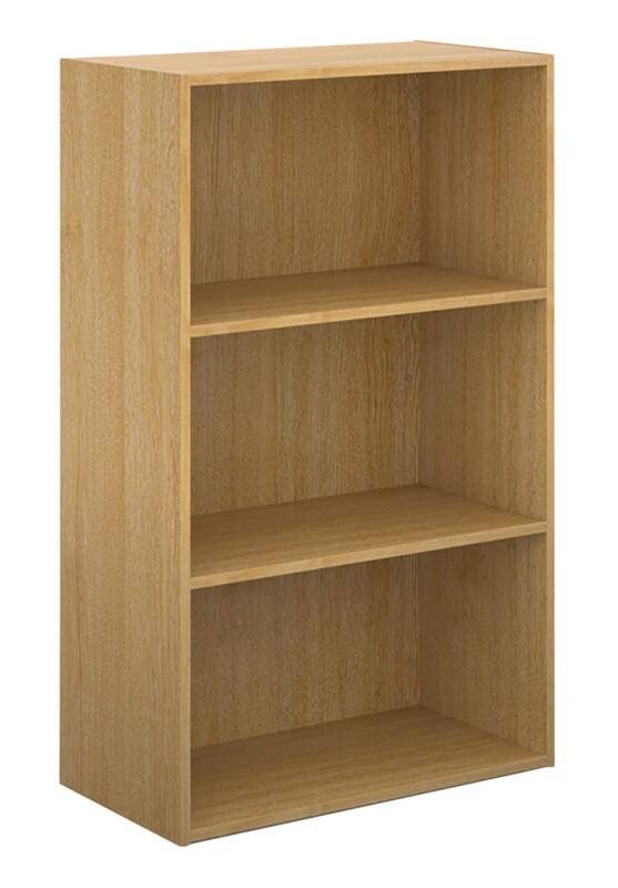 Dams International MFC (Melamine Faced Chipboard) Bookcase 756 x 408 x 1,230 mm Oak