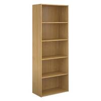Dams International Bookcase with 4 Shelves Contract 25 756 x 408 x 2030 mm Oak