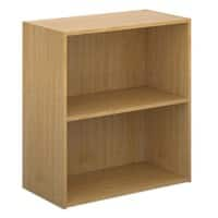 Dams International Bookcase with 1 Shelf Contract 25 756 x 408 x 830 mm Oak