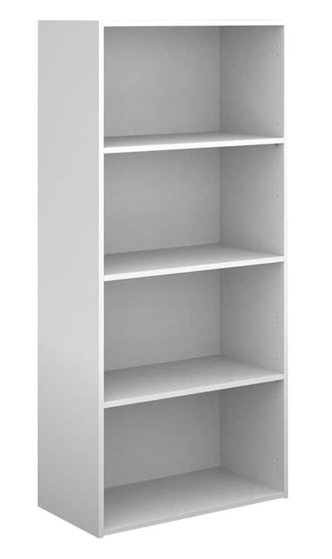 Dams International Bookcase with 3 Shelves Contract 25 756 x 408 x 1630 mm White