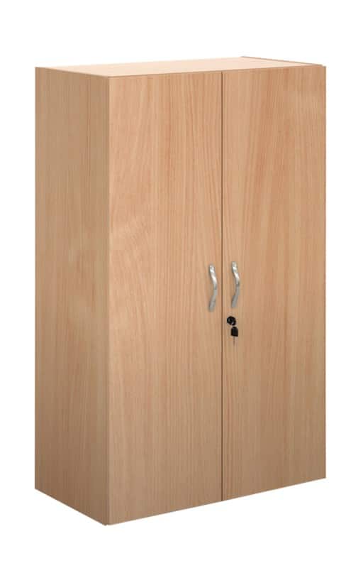 Dams International Cupboard Lockable Melamine Contract 25 756 x 408 x 1230mm Beech