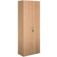 Dams International Cupboard Lockable Melamine Contract 25 756 x 408 x 2030mm Beech