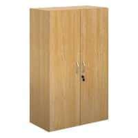 Dams International Cupboard Lockable Melamine Contract 25 756 x 408 x 1230mm Oak