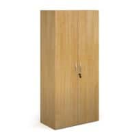 Dams International Cupboard Lockable Melamine Contract 25 756 x 408 x 1630mm Oak