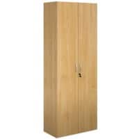 Dams International Cupboard Lockable Melamine Contract 25 756 x 408 x 2030mm Oak