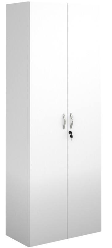 Dams International Cupboard Lockable Melamine Contract 25 756 x 408 x 2030mm White