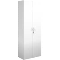 Dams International Cupboard Lockable Melamine Contract 25 756 x 408 x 2030mm White