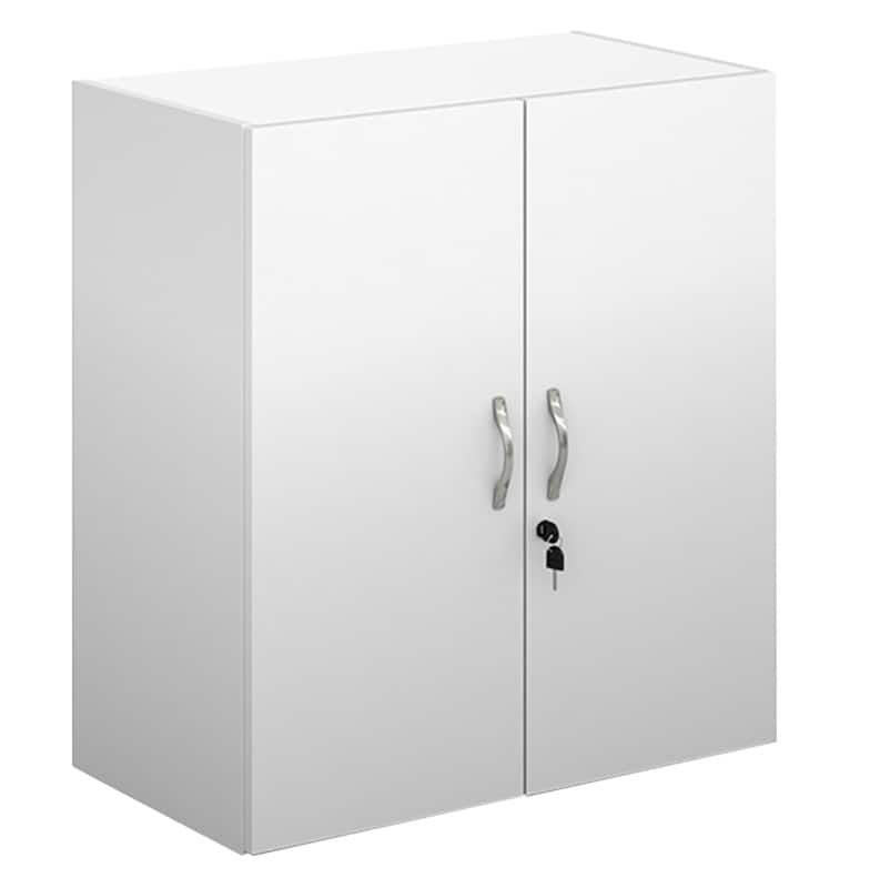 Dams International Cupboard Lockable Melamine Contract 25 756 x 408 x 830 mm White