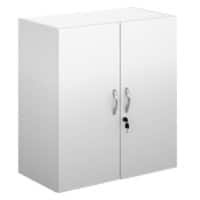Dams International Cupboard Lockable Melamine Contract 25 756 x 408 x 830 mm White