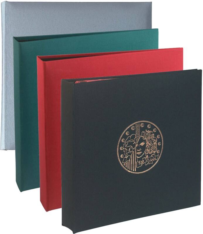 Coin Binder 24.5x25cm Burgundy 5 pages x 43 compartments