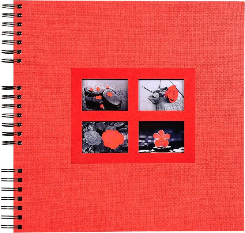 Exacompta Photo Album Spiral Passion 320 x 320 mm Red 60 pages 359 photos