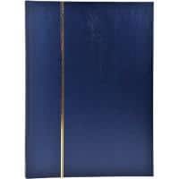 Stamp Album Faux Leather Cover Blue 48 pages