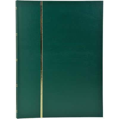 Stamp Album Faux Leather Cover Green 48 pages