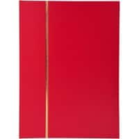 Stamp Album Faux Leather Cover Red 48 pages