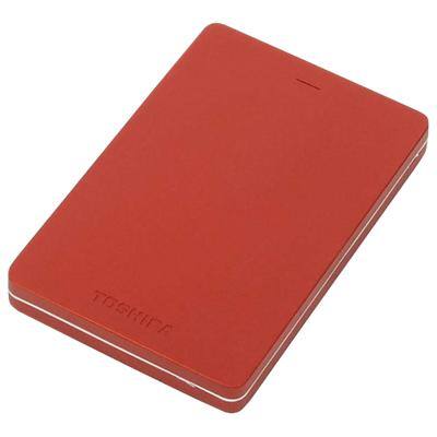 Toshiba 2 TB External Portable Hard Drive Canvio Alu USB 3.0 Red