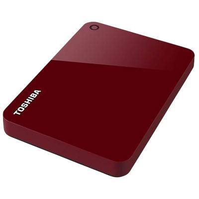 Toshiba 4 TB External Portable Hard Drive Canvio Advance USB 3.0 Red