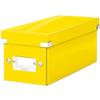 Leitz Click & Store WOW CD Storage Box Laminated Cardboard Yellow 143 x 352 x 136 mm