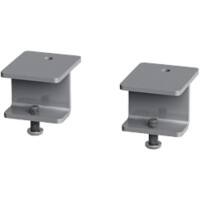 Dams International Glazed Screen Brackets AGSBK-S Aluminium Silver