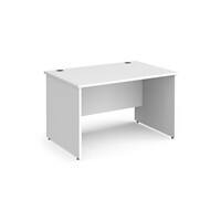 Dams International Rectangular Straight Desk with White MFC Top and  Panel Legs Contract 25 1200 x 800 x 725mm