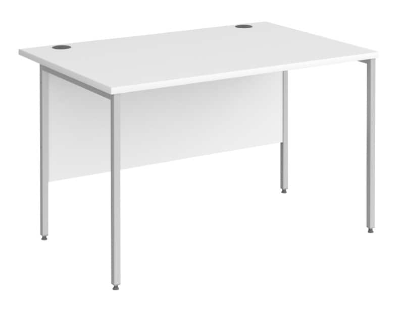 Dams International Straight Desk Rectangular H-Frame 1,200 (W) x 800 (D) x 725 (H) mm MFC (Melamine Faced Chipboard)
