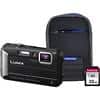 Panasonic Digital Camera Lumix DMC-FT30 16 Megapixel Black + 32GB Micro SD Card + Case
