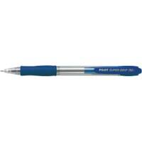 Pilot Super GRIP Ballpoint Pen Blue Medium 0.4 mm Refillable Pack of 12