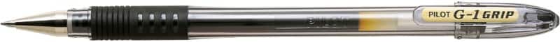 Pilot G-1 GRIP Rollerball Pen Medium 0.4 mm Black Pack of 12