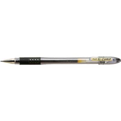 Pilot G-1 GRIP Rollerball Pen Medium 0.4 mm Black Pack of 12