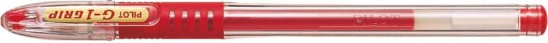 Pilot G-1 GRIP Rollerball Pen Medium 0.4 mm Red Pack of 12