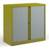 Bisley Tambour Cupboard Lockable Steel & Aluminium DST40GN 1000 x 470 x 1000 - 1015mm Green