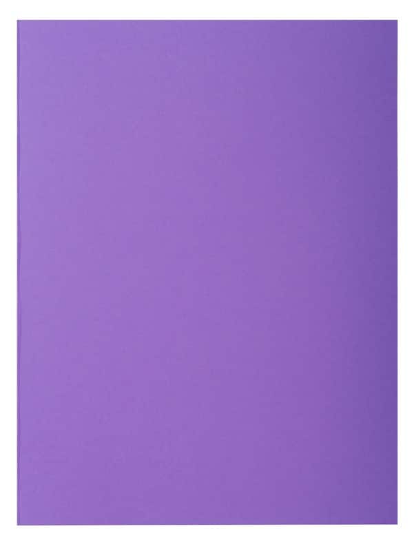 Exacompta Rock''s Square Cut Folder A4 Purple Cardboard 80 gsm Pack of 300